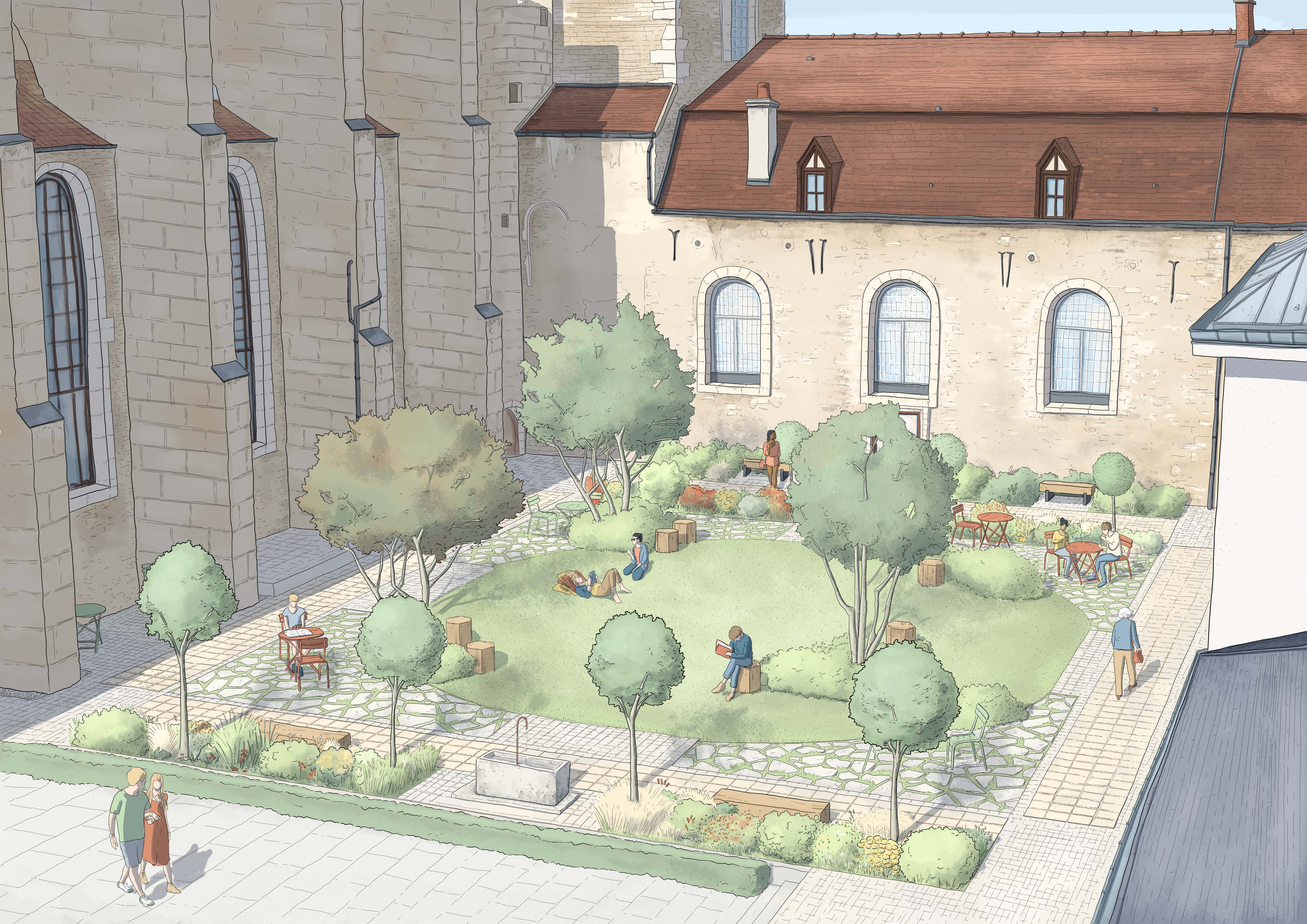 Le nouveau jardin de la Bibliothèque Colette