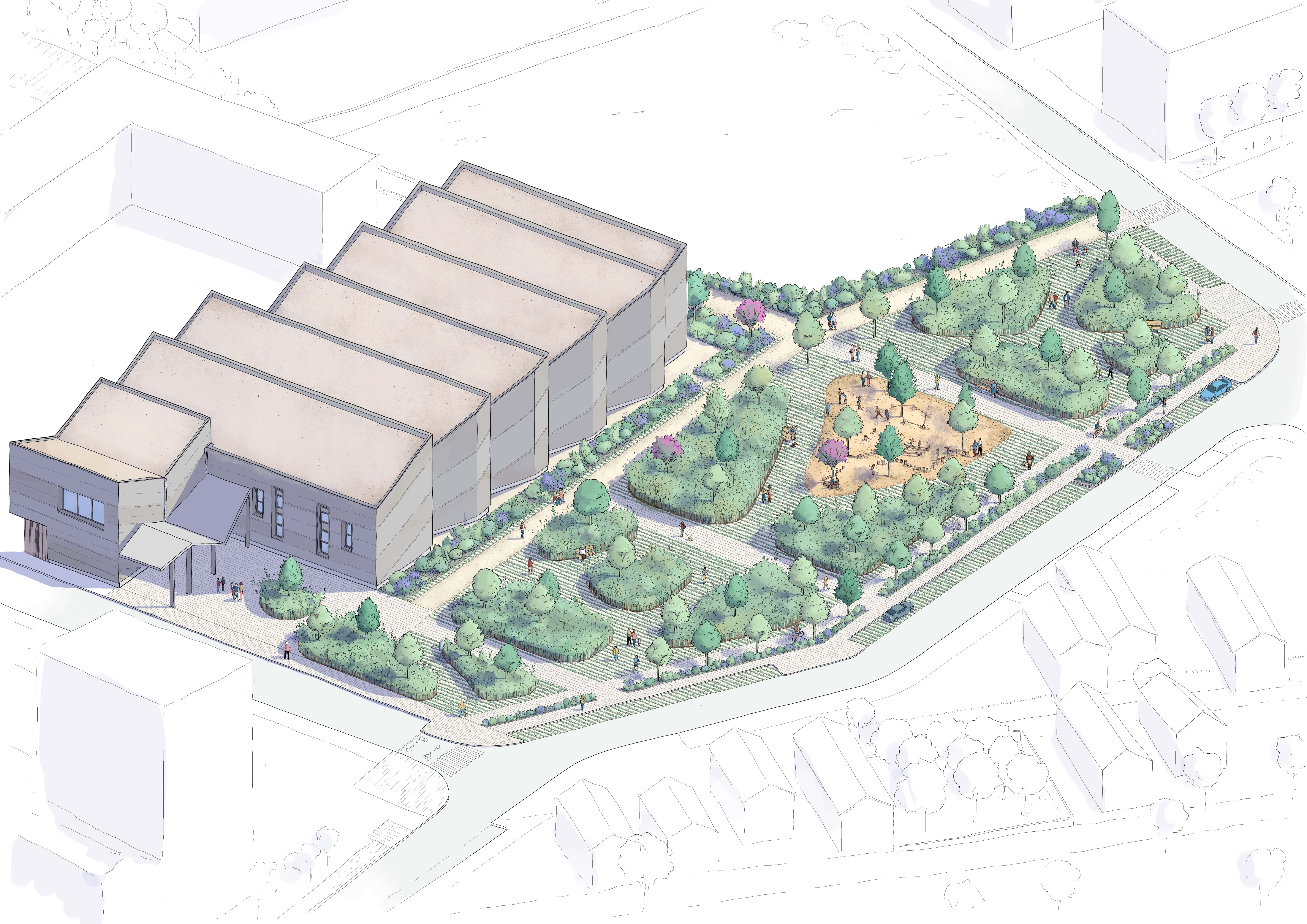 La forêt urbaine de l'Arsenal